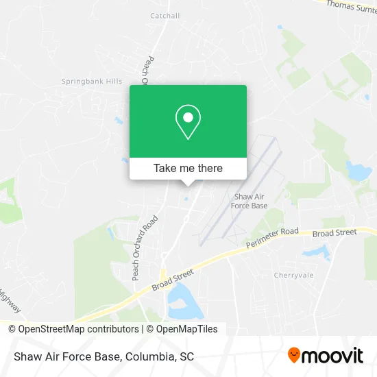 Shaw Air Force Base map
