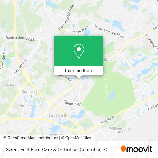 Sweet Feet Foot Care & Orthotics map