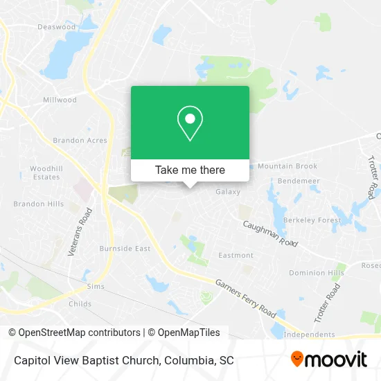Capitol View Baptist Church map