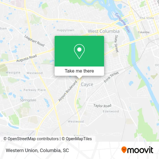 Western Union map