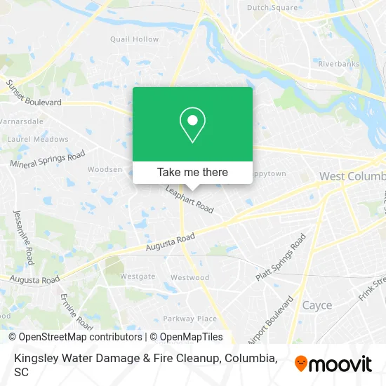 Kingsley Water Damage & Fire Cleanup map