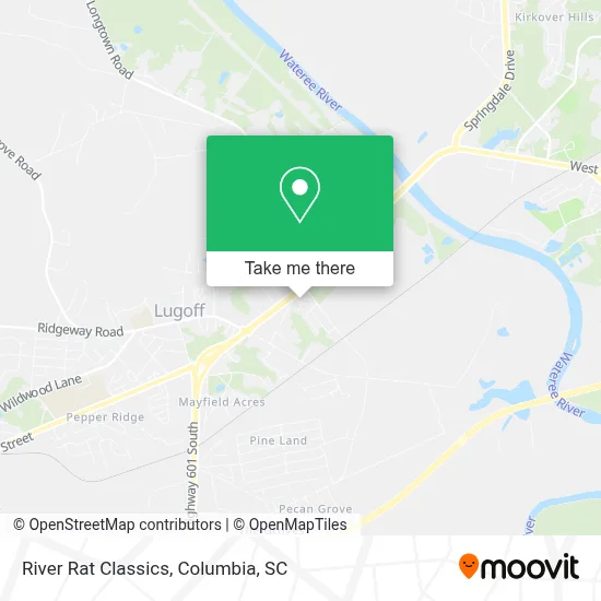River Rat Classics map