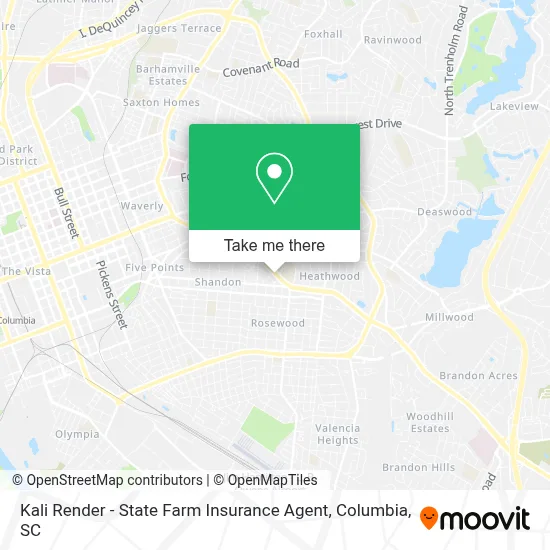 Kali Render - State Farm Insurance Agent map