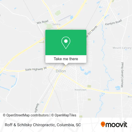 Roff & Schilsky Chiropractic map