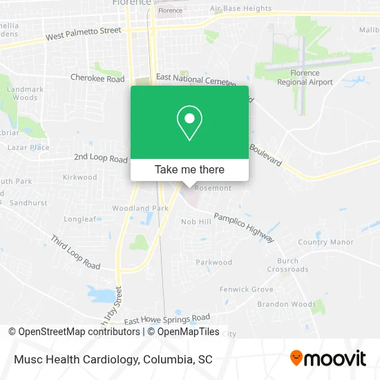 Musc Health Cardiology map