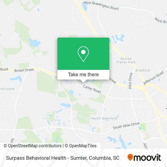Surpass Behavioral Health - Sumter map