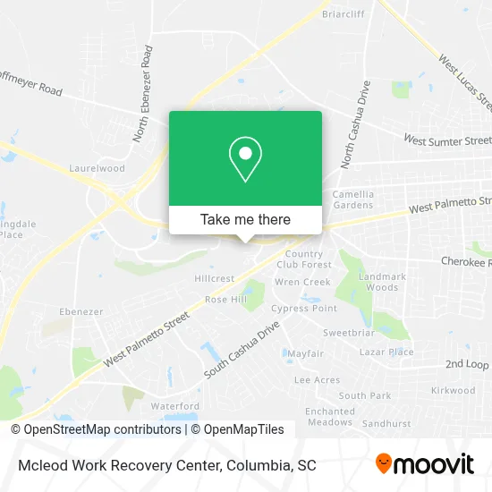 Mcleod Work Recovery Center map