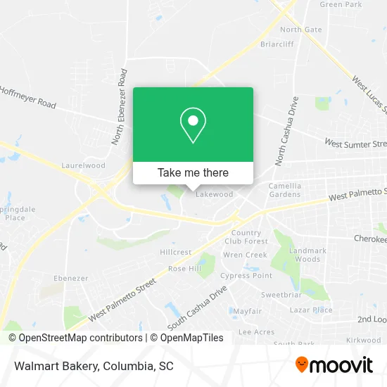 Walmart Bakery map