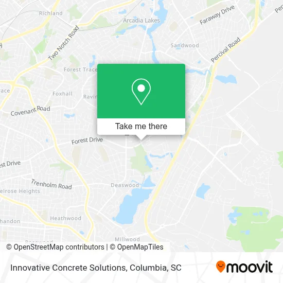 Innovative Concrete Solutions map