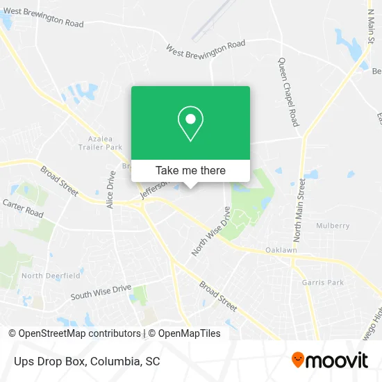 Ups Drop Box map
