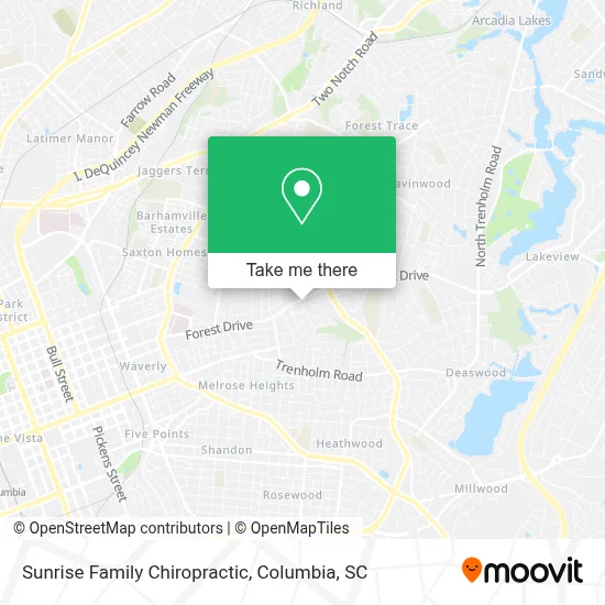 Sunrise Family Chiropractic map