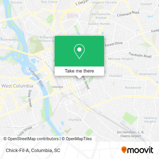 Chick-Fil-A map