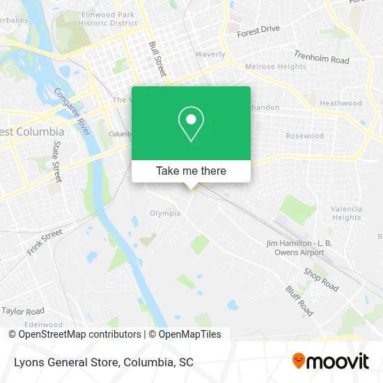 Lyons General Store map