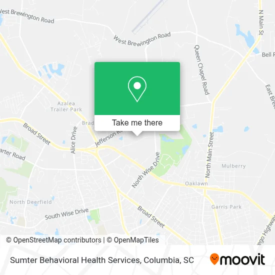 Sumter Behavioral Health Services map