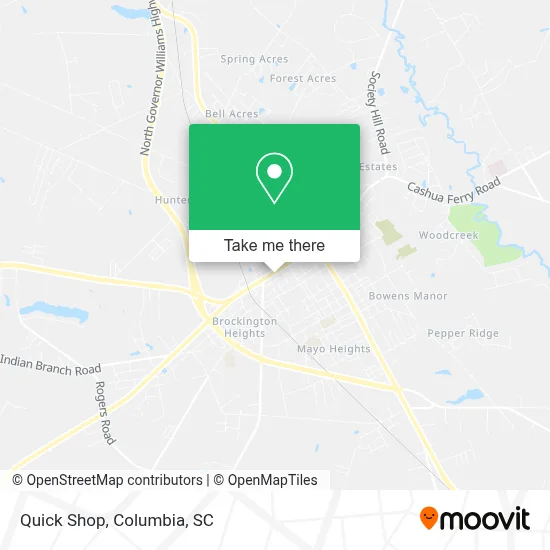 Quick Shop map