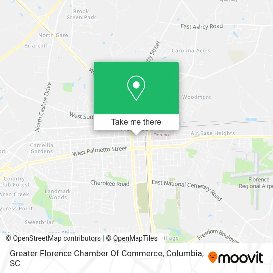 Greater Florence Chamber Of Commerce map