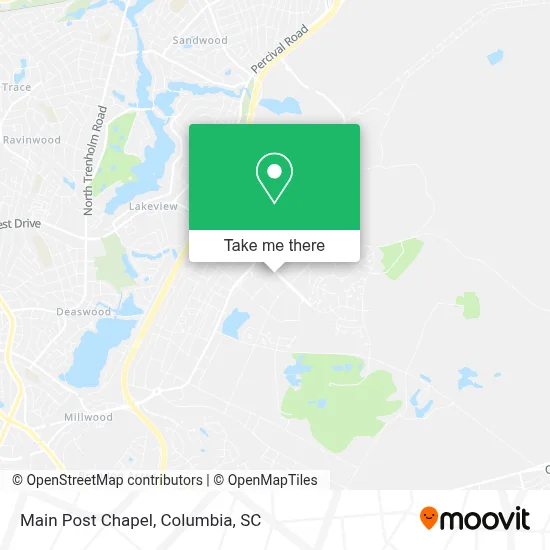 Main Post Chapel map