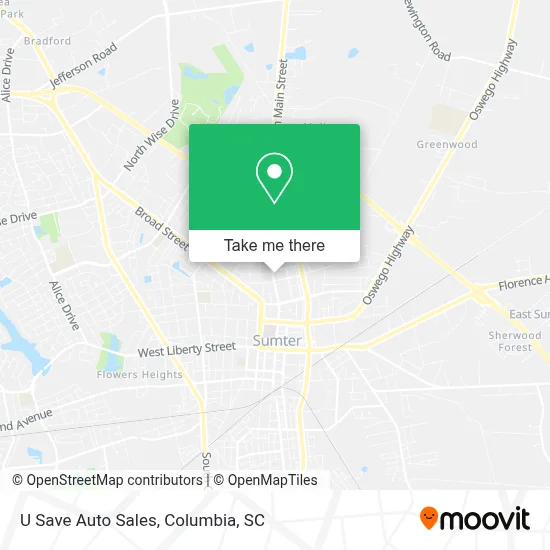 U Save Auto Sales map