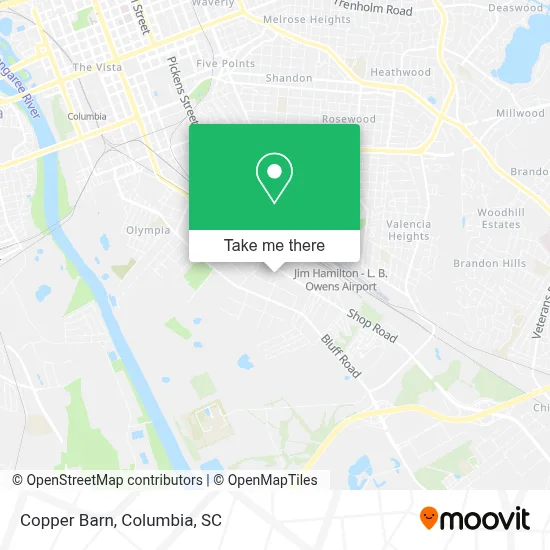 Copper Barn map