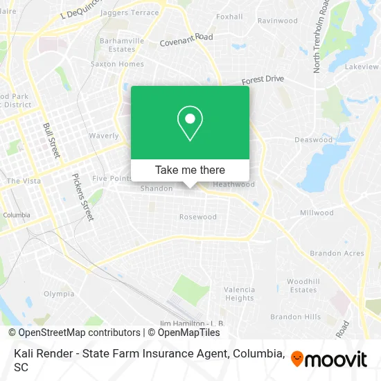 Kali Render - State Farm Insurance Agent map