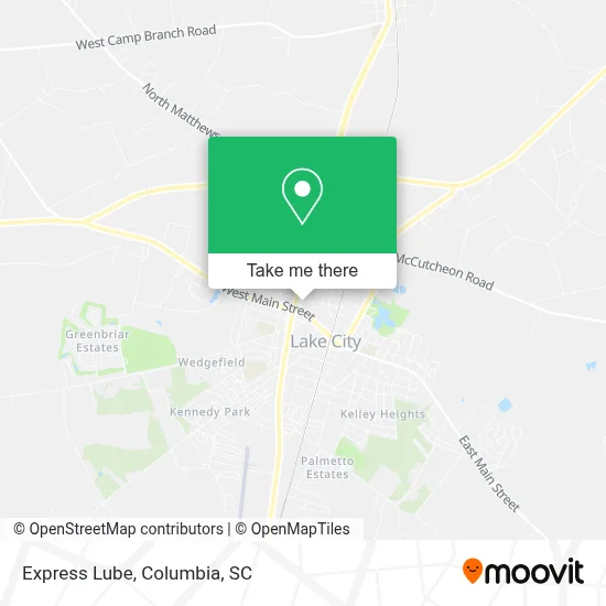 Express Lube map