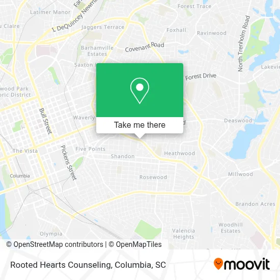 Rooted Hearts Counseling map