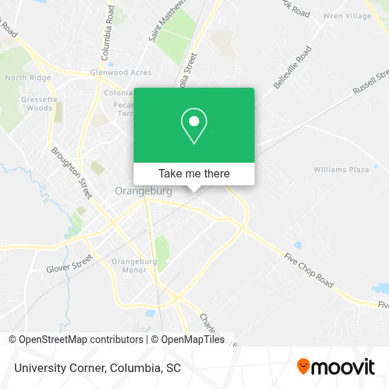 University Corner map