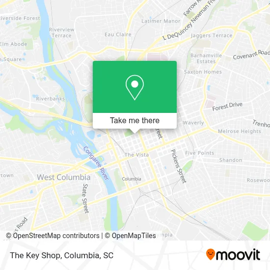The Key Shop map