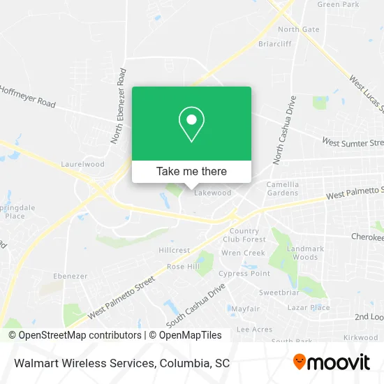 Walmart Wireless Services map