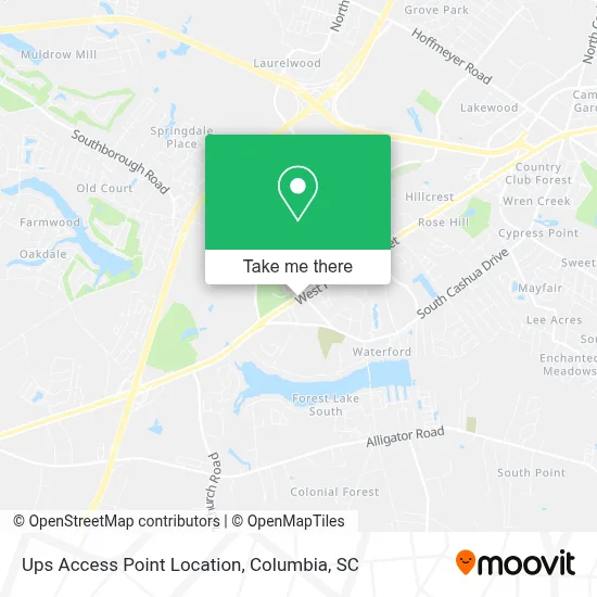 Ups Access Point Location map