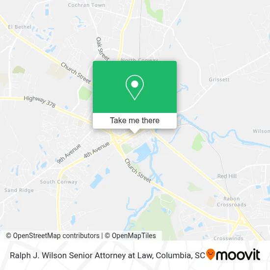 Ralph J. Wilson Senior Attorney at Law map