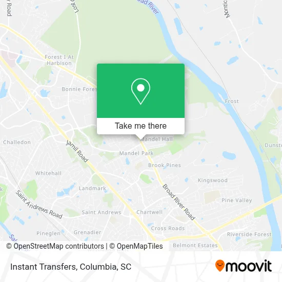 Instant Transfers map
