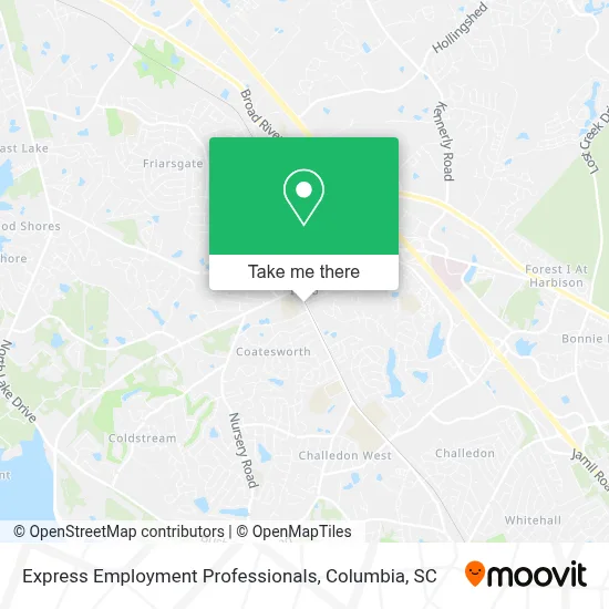 Express Employment Professionals map