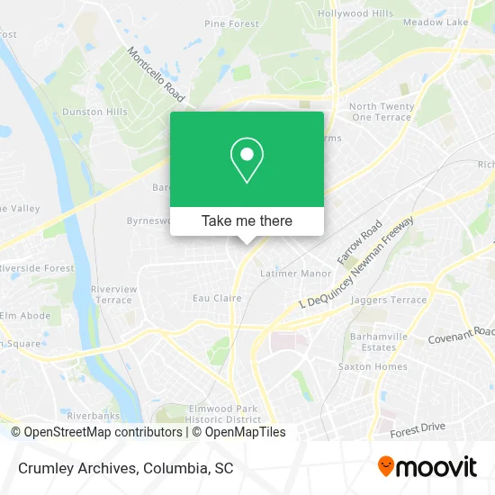 Crumley Archives map
