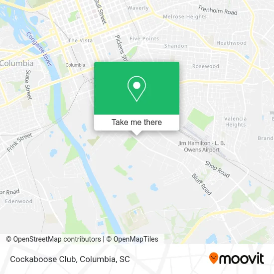 Cockaboose Club map