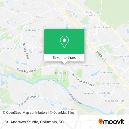 St. Andrews Studio map