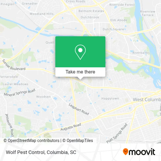 Wolf Pest Control map