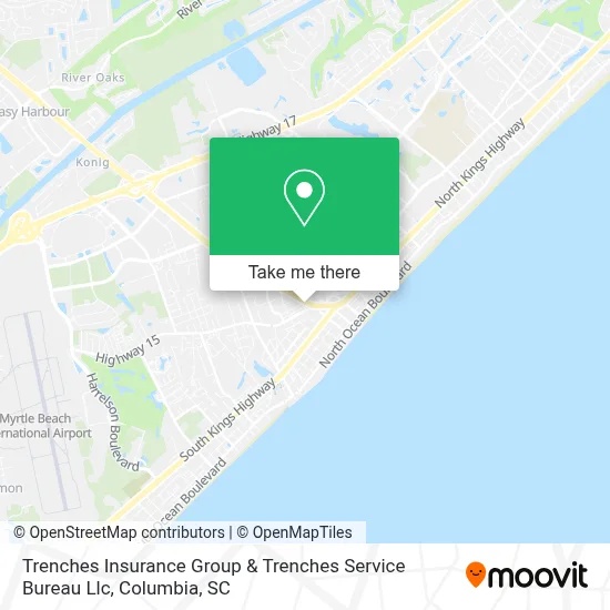 Trenches Insurance Group & Trenches Service Bureau Llc map