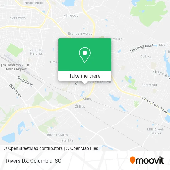 Rivers Dx map