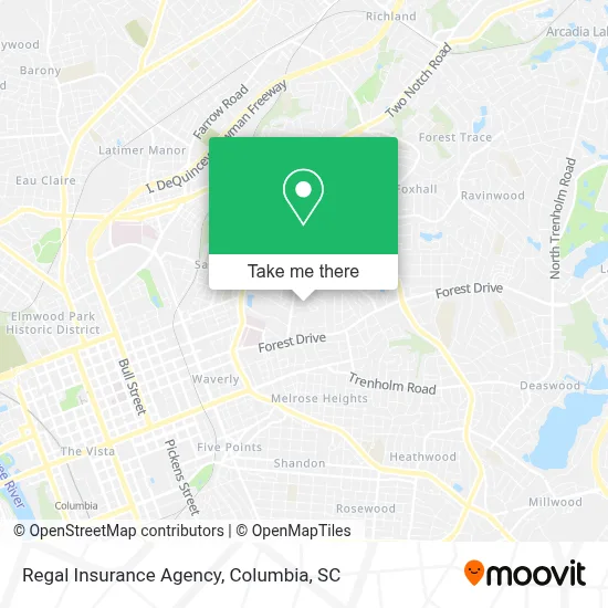 Regal Insurance Agency map