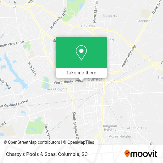 Charpy's Pools & Spas map