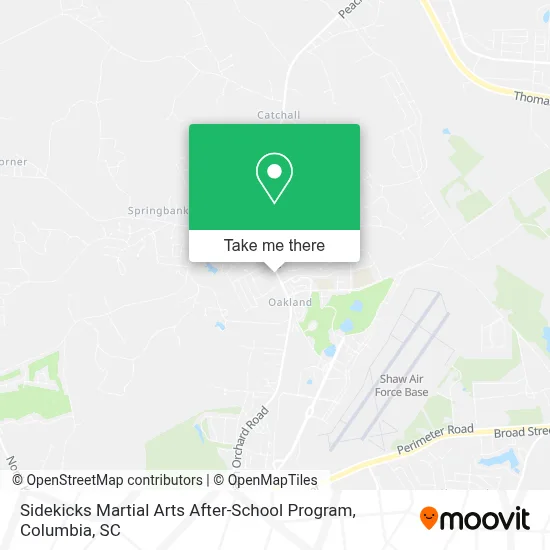 Sidekicks Martial Arts After-School Program map