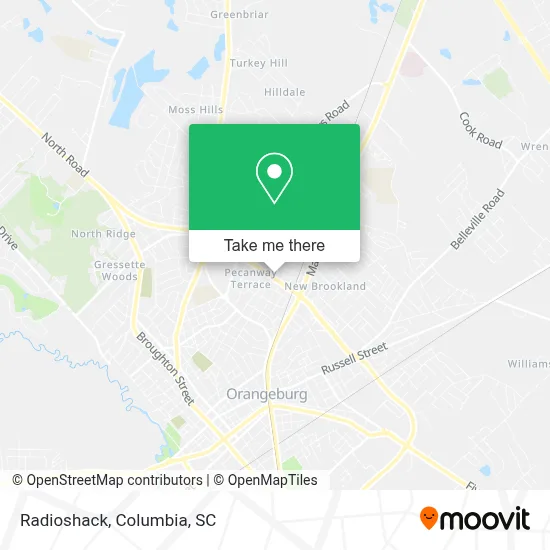 Radioshack map