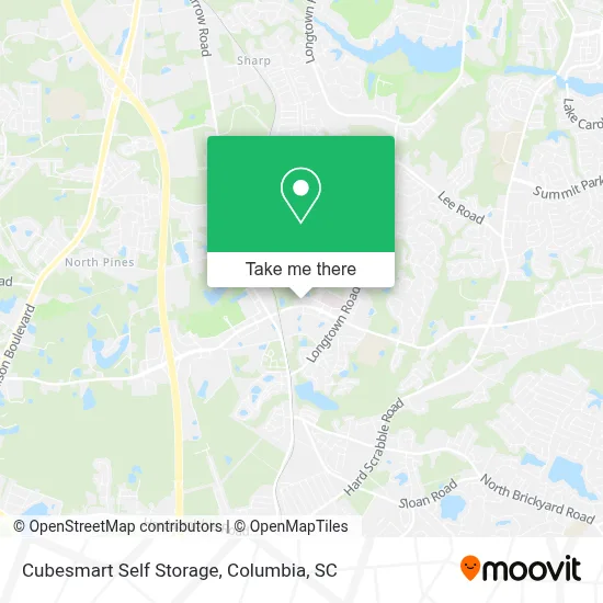 Cubesmart Self Storage map
