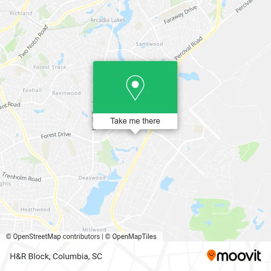 H&R Block map