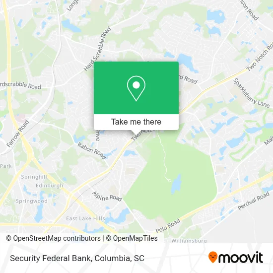 Security Federal Bank map