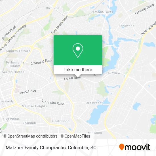 Matzner Family Chiropractic map