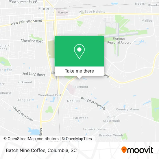 Batch Nine Coffee map