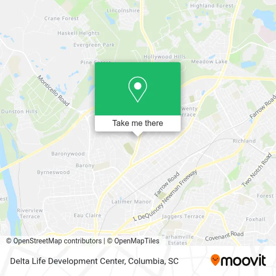 Delta Life Development Center map
