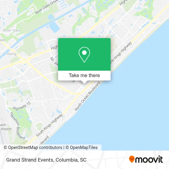 Grand Strand Events map